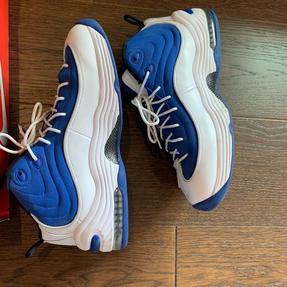 Nike air penny white and blue size 12 sneakers - Picture 4 of 5